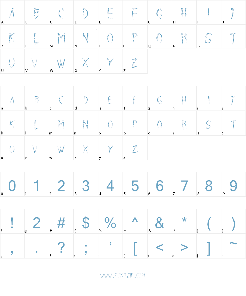 Imminent Massacre Font Character